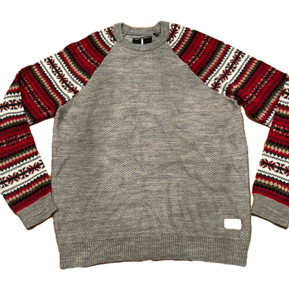 Jeans by buffalo pull over wool blend sweater size large.